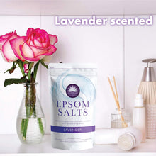 Elysium Spa Lavender Epsom Salt 450g – Pure Magnesium Sulfate for Relaxation, Muscle Relief & Detox – Soothing Aromatherapy Bath Salts for Stress Relief & Sleep