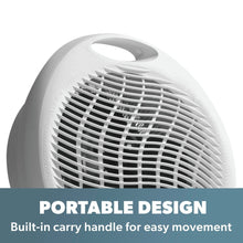 Status Portable Upright Fan Heater 2000W – Dual Heat Settings, Fast & Energy-Efficient Indoor Heating, Adjustable Thermostat, Silent Operation, Overheat Protection – Ideal for Home, Room, Office Use