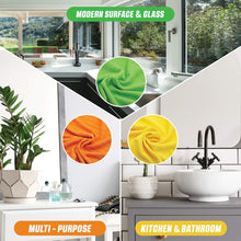 Bruno Microfiber Cleaning Cloths – 3-Pack Super Absorbent Reusable Towels for Kitchen, Glass, Cars & More | Lint-Free, Scratch-Free, Streak-Free Rags for Dust, Dirt & Grease Removal – Ideal for Home & Auto