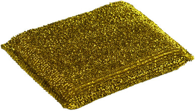 DUZZIT 5 Metallic Scouring Pads, Heavy Duty Cleaning Pads for Pots, Pans, Grills & BBQs, Rust Resistant Metal Scourers, Tough Kitchen Cleaning Sponges for Burnt On Grease & Stains