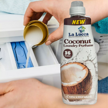 La Lucca Coconut Laundry Detergent – 36 Washes | Eco-Friendly, Natural Coconut-Based Formula | Hypoallergenic & Biodegradable | Gentle on Sensitive Skin | Fresh Coconut Scent | Safe for All Fabrics – Perfect for Everyday Laundry