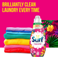 Surf Tropical Lily Laundry Bundle Gift Set with Washing Powder 500g 10 Washes, Laundry Detergent Capsules 15 Washes, Laundry Liquid 24 Washes, Clothes Detergent Pack, Fabric Care Cleaning Set