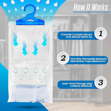 151 Hanging Wardrobe Dehumidifier Bags – 450ml Moisture Absorber for Closets, Cupboards & Drawers – Eliminates Damp, Mould & Mildew – Long-Lasting Moisture Trap for Condensation Control – Freshens & Protects Clothes