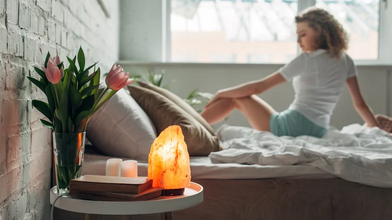 Himalayan Salt Lava Lamp 2.5KG – Natural Air Purifying Pink Salt Lamp for Home, Office & Room Decor | Handcrafted Wellness Lamp for Relaxation, Improved Mood & Stylish Glow