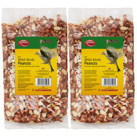 Ambassador Wild Birds Peanuts 1kg X2
