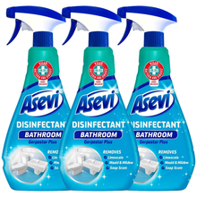 Asevi Disinfectant Household Bathroom Cleaning Spray Antibacterial Cleaner Limescale Mould Soap Scum Remover 720ml BANOS
