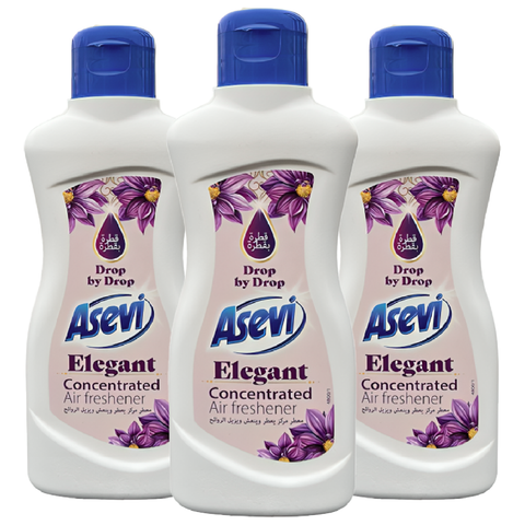 Asevi Elegant Liquid Air Freshener Concentrated Drops Scented Multiple Office Car Home Any Room Toilet Corner Odour Eliminator Long Lasting Diffuser Fragrance Scent Aroma Perfume 165ml X3
