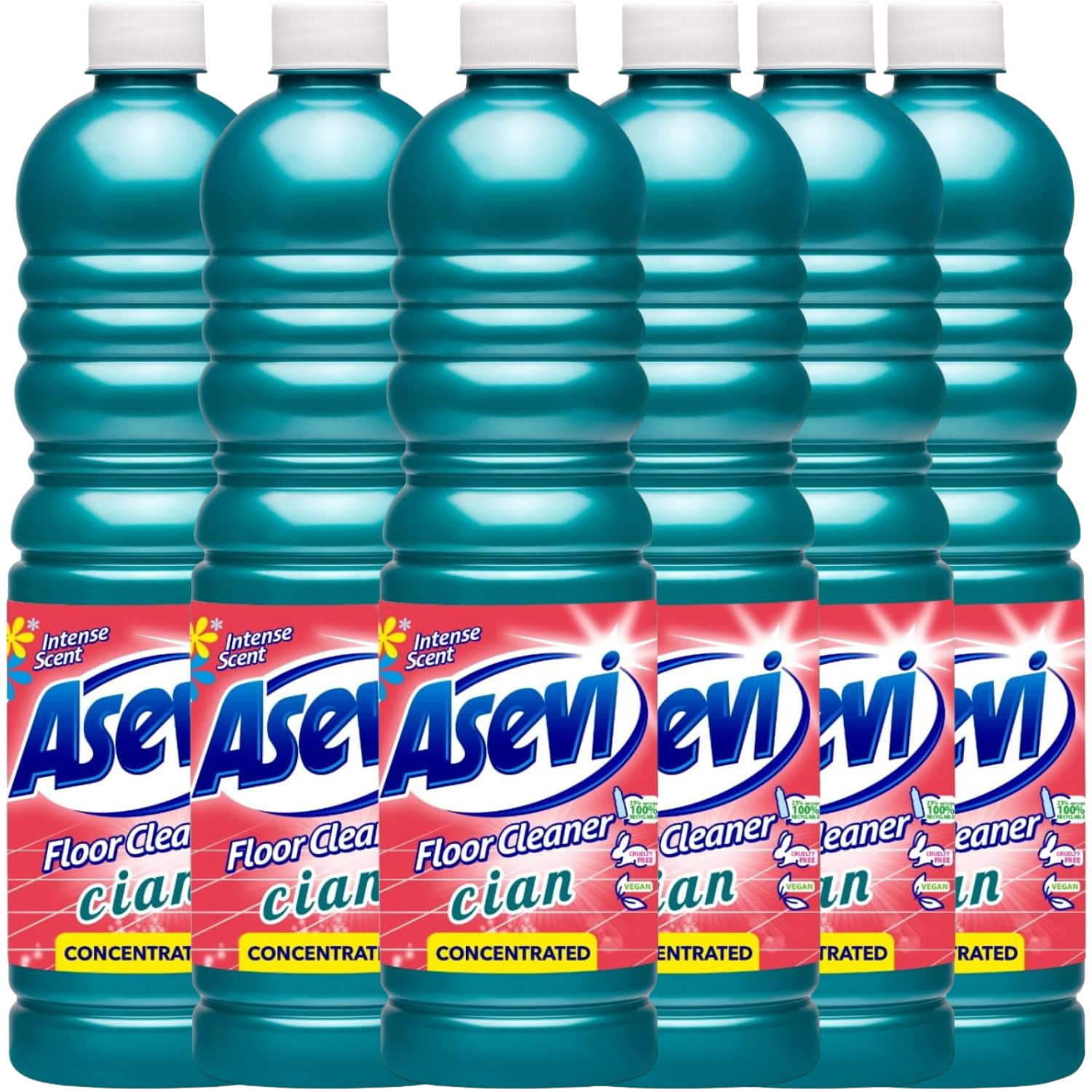 Asevi Floor Cleaner Cian 1 Litre Concentrate Spanish Household Cleaning Product Plastic
