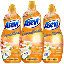 Asevi Sensations Zen Dreams Passion Energy Fabric Clothes Softener Liquid Household Scented Laundry Concentrated Conditioner Spanish Cleaning Fragrance Long Lasting Smooth Scent 1320ml 60 Washes
