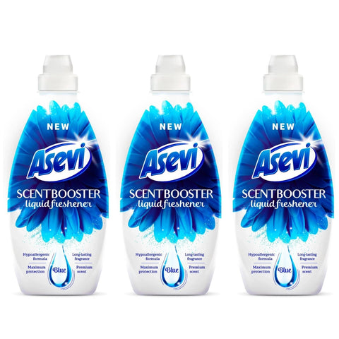 Asevi Spanish Cleaning Product Laundry Blue Fabric Clothes In Wash Scent Booster Freshener Perfume Premium Scent Long-Lasting Household Aroma Scented Liquid 720ml X3
