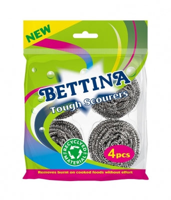 Bettina Tough Spiral Scourers 20g 4pc
