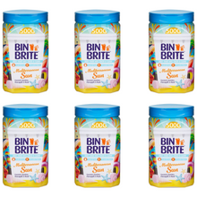 Bin Brite Mediterranean Sun Bin Odour Neutraliser 500g X6
