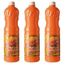 Brumol Naranja Floor Cleaner Concentrated Powerful Household Scented Any Room Home Bathroom Kitchen House Surface Cleaning Scent Liquid Limescale Dirt Remover 1L X3
