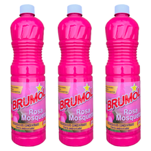Brumol Rosa Mosqueta Floor Cleaner Concentrated Powerful Household Scented Home Bathroom Kitchen Any Room House Surface Cleaning Liquid Scent Limescale Dirt Remover 1L X3
