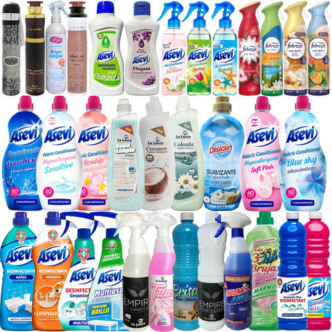 Bundle Gift Set Household Spanish Cleaning Products 1 Air Freshener 1 Fabric Softener 1 Floor Disinfectant Bathroom Kitchen Toilet Cleaner With 1 Gift Item Mystery Box
