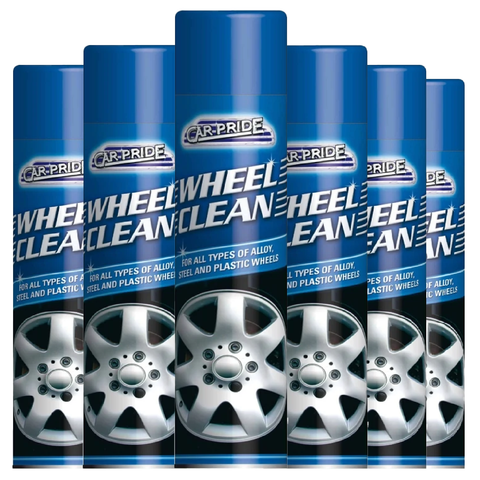 Car Pride Alloy Wheel Cleaner Preventing Rust and Repelling Grime Showroom Finish Detailing Suitable for all Painted Wheels Safe for All Alloys Spray 300ml X6
