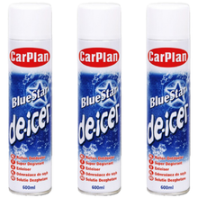 CarPlan Blue Star Aerosol Spray Winter Car De-Icer Fast Acting Melts Ice and Frost Quickly For Windows Mirrors De Icer Operates at -15°c and Prevents Re-Freezing 600ml X3
