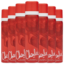 Charlie Red Perfumed Body Spray Mist Deodorant Revlon Refreshing Fragrance 75ml X6
