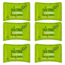Escenti Tea Tree Cleansing Facial Wipes X6
