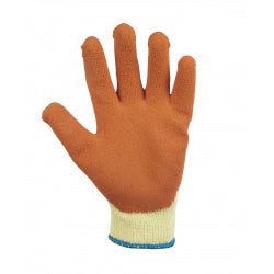 Glenwear Latex Grip Glove Heavy-Duty Nitrile Coated Protective Gloves Secure Fit Anti-Slip Grip Wear Resistant  Ideal for Builders Garden & General Duty Work  9 - Large
