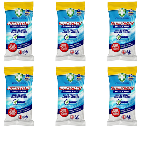 Greenshield Wipe Disinfectant S/F Lemon X6

