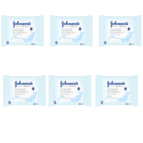 Johnsons Face Wipes Make Up Moisturising X6
