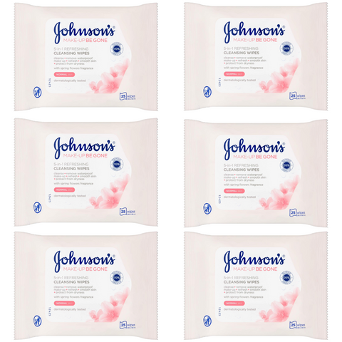 Johnsons Face Wipes Make Up Refreshing X6
