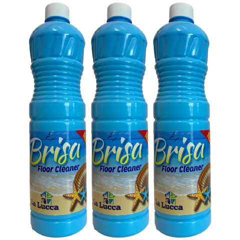 La Lucca Brisa Concentrated Powerful Household Scented Bathroom Kitchen Any Room House Floor Cleaning Surface Cleaner Liquid Limescale Dirt Remover 1L X3

