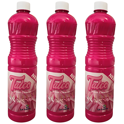 La Lucca Talco Concentrated Powerful Household Scented Surface Cleaner Bathroom Kitchen Any Room House Floor Cleaning Liquid Limescale Dirt Remover 1L X3
