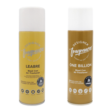 Designer Fragrances Air Freshener Blast Can Bundle Gift Set 2 x 300ml, Leabre & One Billion, Long Lasting Room Air Freshener Spray, Home Office Car Odour Eliminator Luxury Fragrance