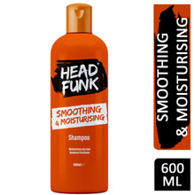 HEAD FUNK Smooth & Moist Shampoo 600ml, Moisturising Hair Cleanser for Dry & Frizzy Hair, Hydrating Daily Shampoo, Deep Cleansing Formula for Soft, Smooth, Healthy Looking Hair
