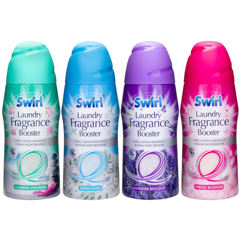 SWIRL Laundry Booster Calming Infusion 350g, Fragrance Booster for Laundry, Long Lasting Fresh Scent, Fabric Perfume Booster Granules, Washing Machine Laundry Freshener, Soft Clean Linen Aroma