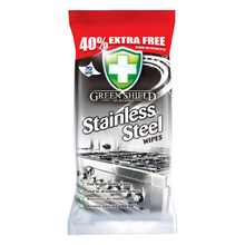 Greenshield Stainless Steel Cleaning Wipes – Heavy-Duty Kitchen Grease Remover, Disinfectant Cleaner for Appliances | 70 Count, Streak-Free, Fast Stain Removal