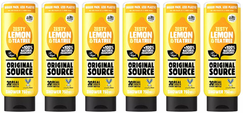 Original Source Zesty Lemon & Tea Tree Shower Gel 750ml X6
