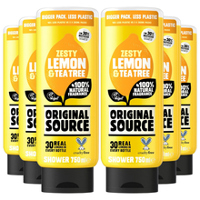 Original Source Zesty Lemon & Tea Tree Shower Gel 750ml X6
