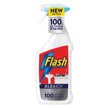 Flash Spray With Bleach 800ml – Powerful Disinfectant & Stain Remover for Kitchen, Bathroom & Surfaces – Kills 99.9% Germs – Fast-Acting Cleaning Spray – Fresh Lemon Scent