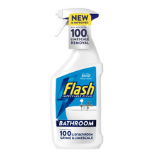 Flash Bathroom Spray 800ml – Powerful Multi-Surface Cleaner for Tiles, Sinks & Toilets – Kills Germs, Removes Limescale & Soap Scum – Fast-Acting Formula with Fresh Fragrance – Ideal for Bathrooms & Kitchens