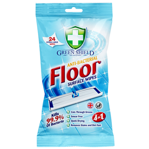 Greenshield Wipe Antibac Floor – Powerful Antibacterial Floor Disinfectant Wipes | Kills 99.9% Germs & Bacteria | Safe for Hardwood, Tile & Vinyl | Eco-Friendly Cleaning Solution
