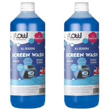 Flowchem Premium Screen Wash Concentrate – 1L Windshield Cleaner for Streak-Free Shine, All-Weather Protection & Safe Driving | Anti-Freeze Formula, Enhanced Visibility, No Smears, Fast-Drying | Ideal for Cars, Trucks & Vehicles