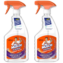 Mr Muscle Platinum Shower Cleaner 750ml Trigger – Powerful Bathroom & Shower Spray – Removes Soap Scum, Limescale & Grime – Fast-Acting Formula – Fresh Scent – Easy Spray & Wipe