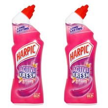 Harpic Active Fresh Cleaning Gel 750ml – Pink Blossom Scent | Toilet Bowl Cleaner | Removes Limescale & Stains | Long-Lasting Freshness | Antibacterial Formula | Fast-Acting & Effective