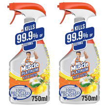 Mr Muscle Platinum Kitchen Degreaser 750ml | Citrus Scent | Powerful Grease & Grime Removal | Fast-Acting Formula | Ideal for Stoves, Ovens & Surfaces | Fresh Citrus Fragrance