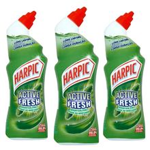 Harpic Active Fresh Cleaning Gel 750ml – Pine Scent Toilet Cleaner | Kills Germs, Removes Limescale & Stains | Long-Lasting Freshness | Powerful Toilet Bowl Cleaner for Sparkling Bathroom