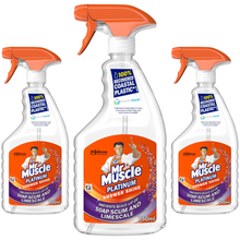 Mr Muscle Platinum Shower Cleaner 750ml Trigger – Powerful Bathroom & Shower Spray – Removes Soap Scum, Limescale & Grime – Fast-Acting Formula – Fresh Scent – Easy Spray & Wipe