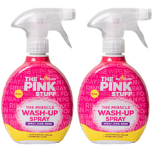 The Pink Stuff Miracle Wash Up Spray – Powerful Grease & Stain Remover for Dishes, Pots & Pans | All-Purpose Cleaner for Tough Kitchen Messes | Degreaser & Multi-Surface Cleaner | 500ml Bottle – Fast & Effective Cleaning Solution