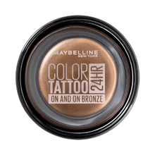 Maybelline Colour Tattoo 24HR Cream Gel Eyeshadow – On and On Bronze (4g) | Long-Lasting, Smudge-Proof, Intense Metallic Pigment for Crease-Free Wear