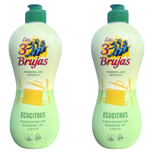 3 Witches Highly Concentrated Ecocitrus Dishwashing Liquid – Powerful Grease & Grime Remover, Cuts Through Stubborn Stains, Eco-Friendly Kitchen Wash-Up Liquid, 500ML for Sparkling Clean Dishes