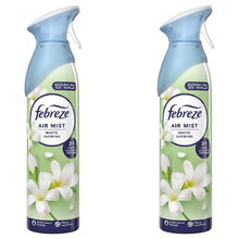 Febreze Air Mist Freshener – White Jasmine Scent | Eliminates Odors in Car, Home, Office, Bathroom & Any Room | Long-Lasting Fragrance | 185ml Scented Spray for Household & Indoor Spaces