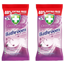 Greenshield Anti-Bac Bathroom Cleaner Wipes – 70 Disinfectant Sheets for Toilet, Basin, Shower & Surfaces | Kills Germs, Removes Limescale & Soap Scum | Fast-Drying, Streak-Free Cleaning for Glass, Tiles & More