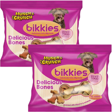 Munch & Crunch Bikkies Delicious Bones for Dogs – Healthy Dog Treats Enriched with Vitamins & Minerals, No Artificial Flavors, Natural Ingredients, 350g Pack – Perfect for Training & Rewards